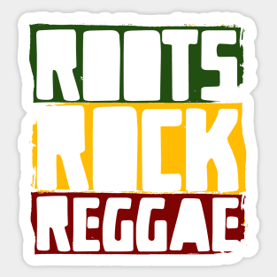 Roots Rock Reggae Rasta Colors Sticker
